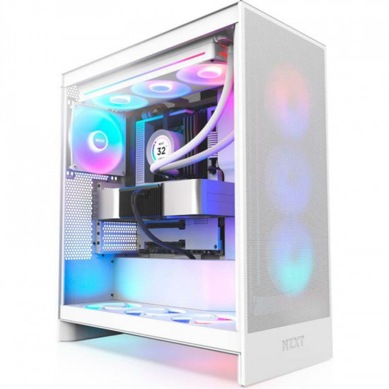 Корпус NZXT H7 Flow RGB White (CM-H72FW-R1) без БЖ