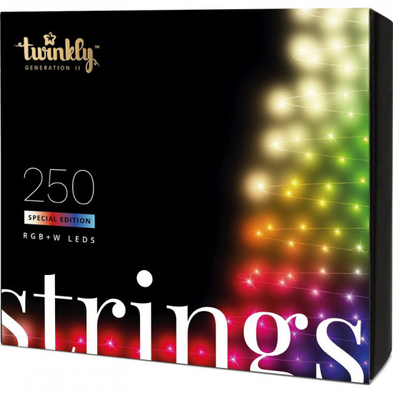 Smart LED гірлянда Twinkly Strings RGBW Gen II (TWS250SPP-TEU) 250LED, 20м, BT+WiFi