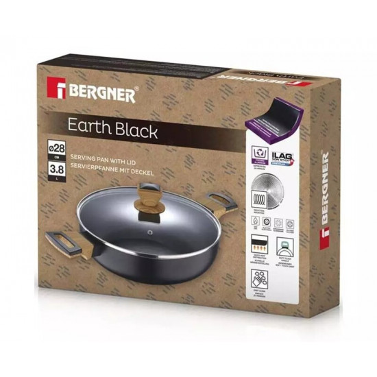 Сотейник Bergner Earth black (BG-32038-BK)