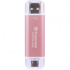 Накопичувач зовнішній SSD USB Type-A/Type-C 1ТB Transcend ESD310P Pink (TS1TESD310P)