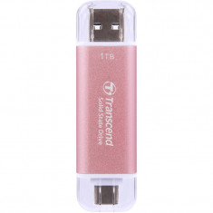 Накопичувач зовнішній SSD USB Type-A/Type-C 1ТB Transcend ESD310P Pink (TS1TESD310P)