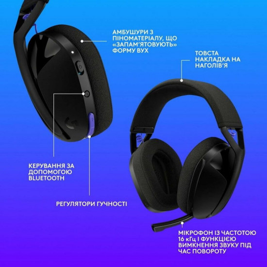 Гарнітура Logitech G321 Lightspeed Black (981-001563)