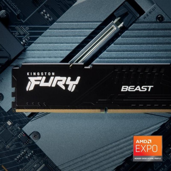 Модуль пам`яті DDR5 2x32GB/6000 Kingston Fury Beast Black (KF560C30BBEK2-64)
