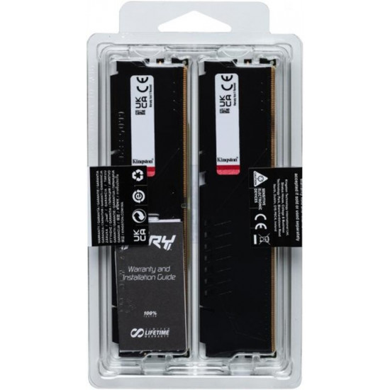 Модуль пам`яті DDR5 2x32GB/6000 Kingston Fury Beast Black (KF560C30BBEK2-64)