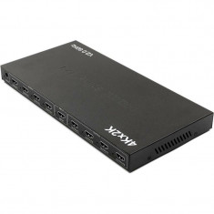 Сплітер PowerPlant (CA912490) HDMI - 8xHDMI, чорний