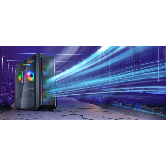 Корпус SilverStone Fara FA511Z-BG ARGB Black (SST-FA511Z-BG) без БЖ