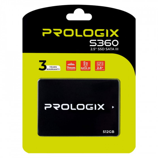 Накопичувач SSD  512GB Prologix S360 2.5" SATAIII 3D TLC (PRO512GS360)