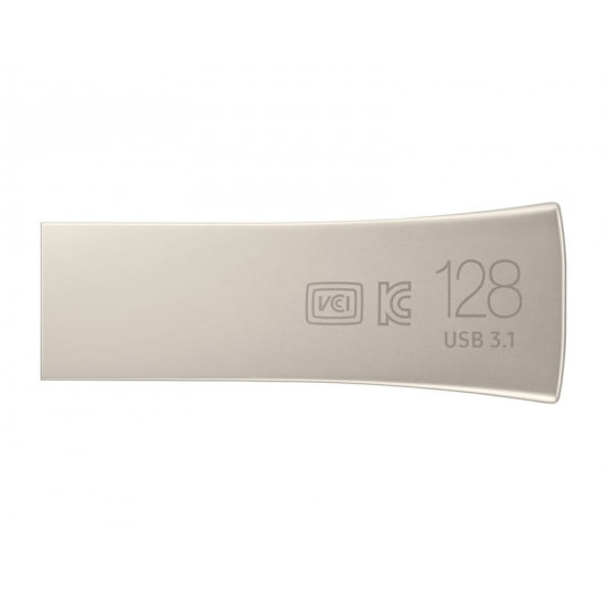 Флеш-накопичувач USB3.1 128GB Samsung Bar Plus Champagne Silver (MUF-128BE3/APC)