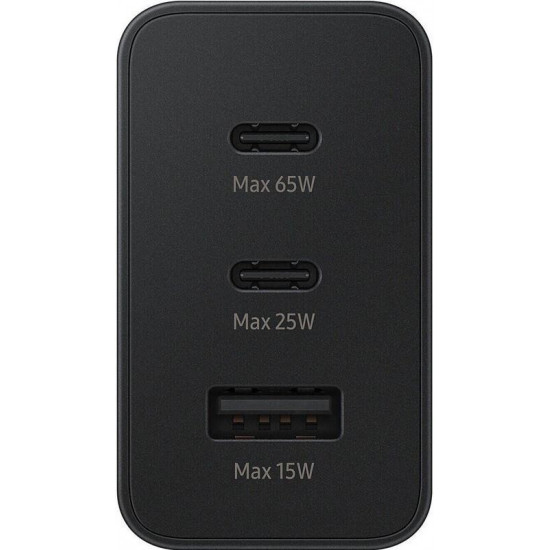 Мережевий зарядний пристрій Samsung Trio 65W Black (EP-T6530NBEGEU)