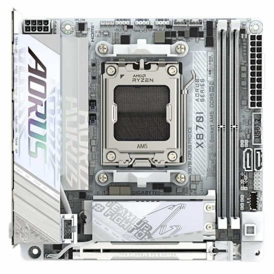 Материнська плата Gigabyte X870I Aorus Pro Ice Socket AM5