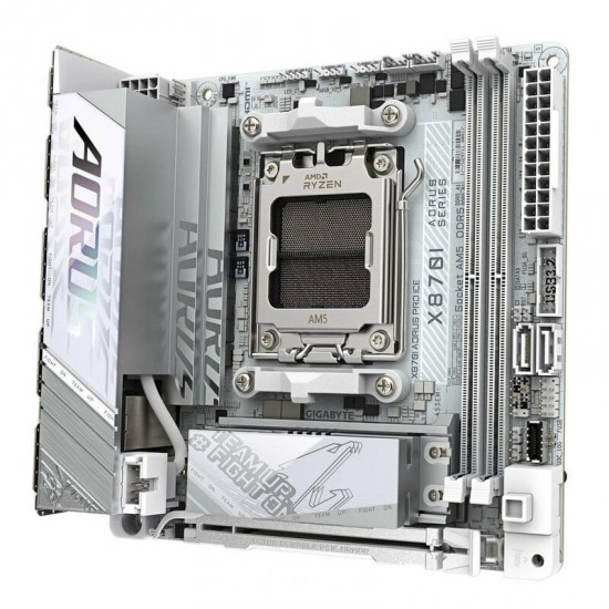 Материнська плата Gigabyte X870I Aorus Pro Ice Socket AM5