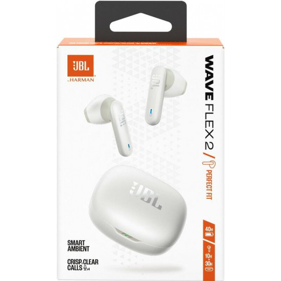Bluetooth-гарнітура JBL Wave Flex 2 White (JBLWFLEX2WHT)