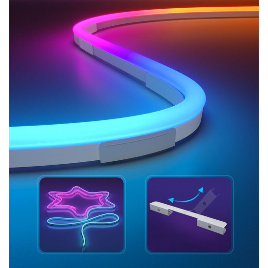 Світлодіодна стрічка розумна Govee H61D3 Neon Rope Light 2, 3 м, White (H61D3301)