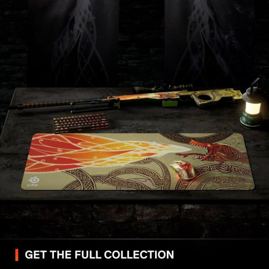 Ігрова поверхня SteelSeries QcK XXL CS2 Dragon Lore Edition (63448)