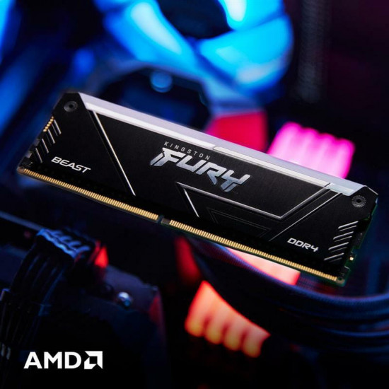 Модуль пам`яті DDR4 2x16GB/3200 Kingston Fury Beast RGB (KF432C16BB12AK2/32WP)