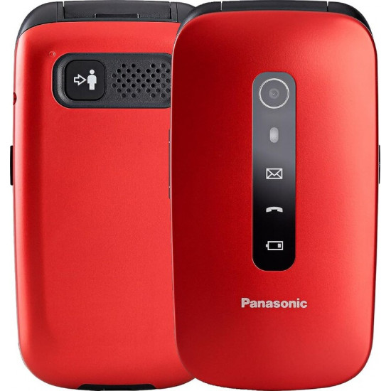 Мобiльний телефон Panasonic KX-TU550 Red (KX-TU550EXR)