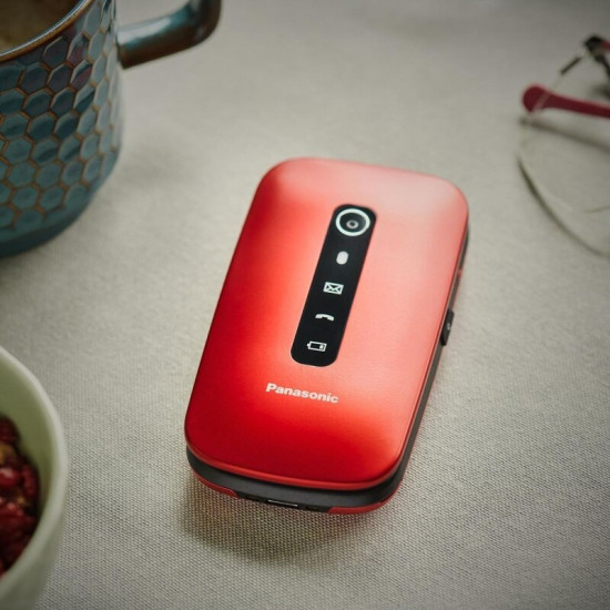 Мобiльний телефон Panasonic KX-TU550 Red (KX-TU550EXR)