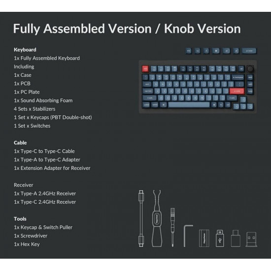 Клавіатура бездротова Keychron V1 Max 84Key (V1MD1_KEYCHRON)