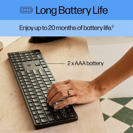 Клавіатура беспроводная HP 450 Programmable WL Black (4R184AA)