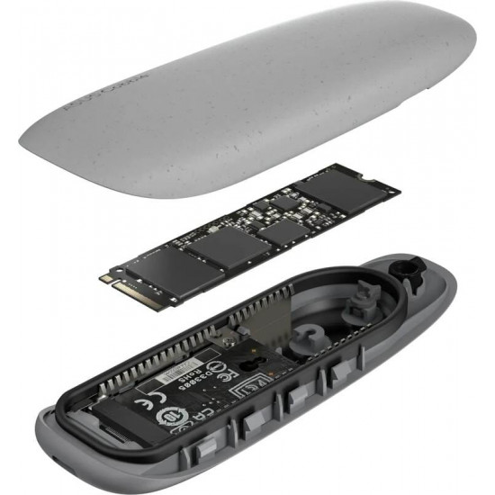 Зовнішня кишеня Asus Cobble ESD-A1A PCIe NVMe M.2 2230/2242/2260/2280 USB Type-C 3.2 Grey (90DD02R6-M09000)