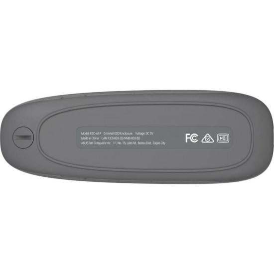 Зовнішня кишеня Asus Cobble ESD-A1A PCIe NVMe M.2 2230/2242/2260/2280 USB Type-C 3.2 Grey (90DD02R6-M09000)