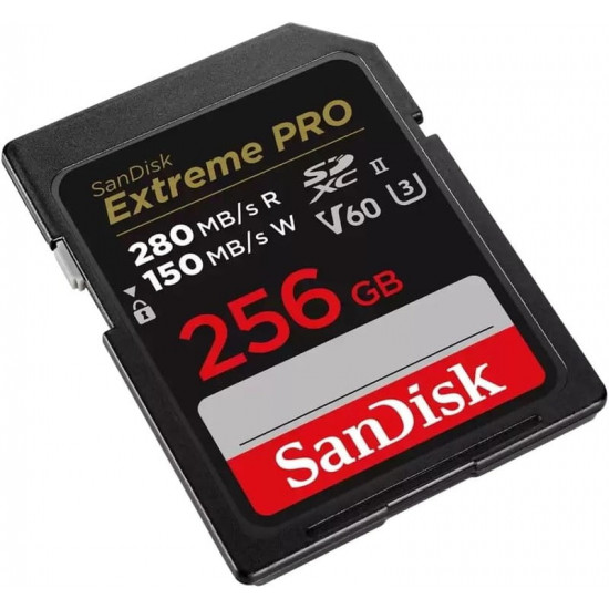 Карта пам`яті SD 256GB UHS-II U3 Class 10 SanDisk Extreme Pro V60 R280/W150MB/s (SDSDXEP-256G-GN4IN)