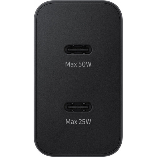 Мережевий зарядний пристрій Samsung Power Adapter Type-C Cable 50W Black (EP-T5020XBEGEU)