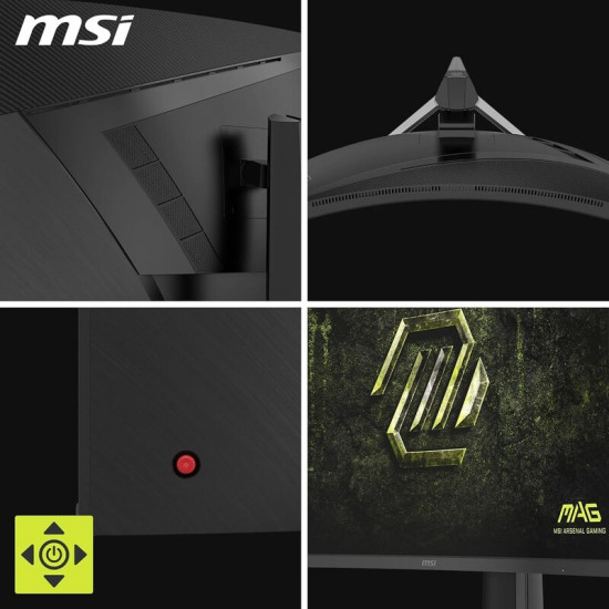 Монітор MSI 31.5" MAG 325CQPF E18 VA Black Curved 180Hz