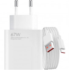 Зарядний пристрій Xiaomi 67W Combo USB-A White (BHR9465EU) + кабель Type-C