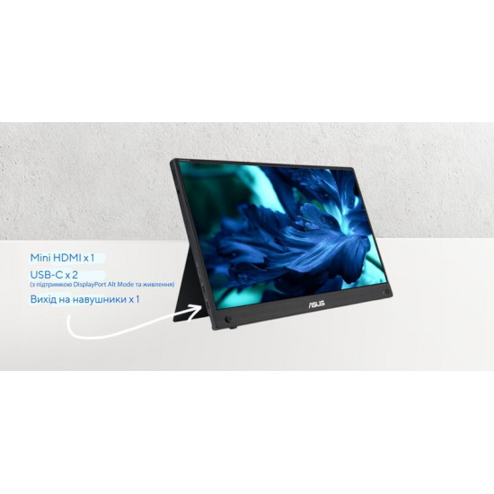 Монітор портативний Asus 15.6" ZenScreen Touch MB16AHT (90LM0890-B01170) IPS Black