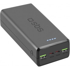 Універсальна мобільна батарея SBS 30000 mAh 20W Black (TTBB30000PD20K)