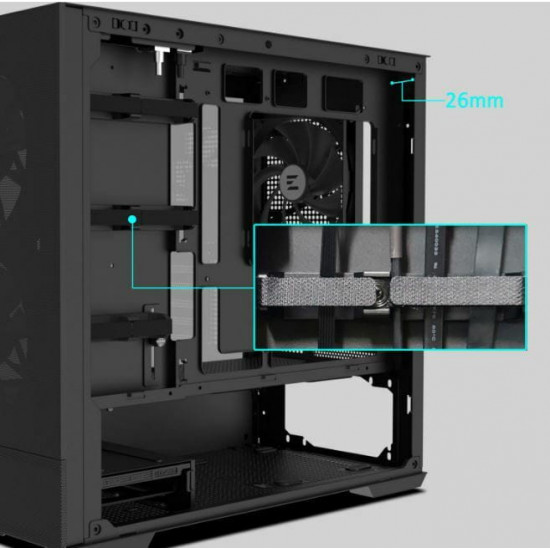 Корпус Zalman P30 AIR Black без БЖ