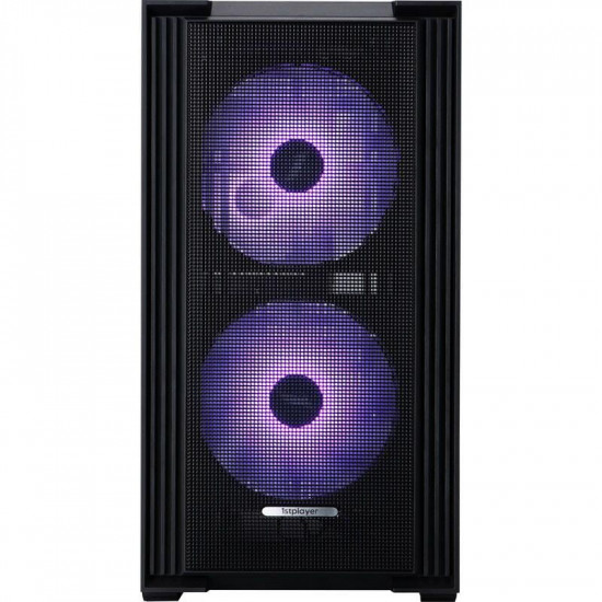 Корпус 1stPlayer AU6-BK-2FA7-14-2FA7R-1FA7 Black