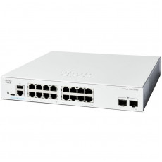 Комутатор Cisco Catalyst C1200-16P-2G (16хGE PoE, 2xGE SFP, 120 Вт, USB, керований)