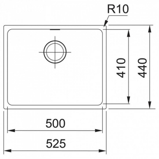 Кухонна мийка Franke Sirius SID 110-50 Tectonite Чорний (125.0395.602)