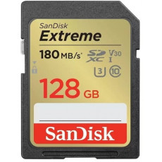 Карта пам`яті SDXC 128GB UHS-I/U3 Class 10 SanDisk Extreme V30 R180/W90MB/s 4K (SDSDXVA-128G-GNCIN)