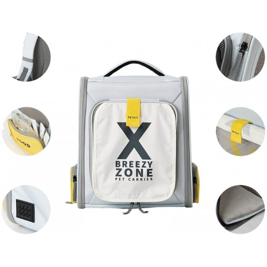Рюкзак-переноска Petkit Breezy xZone Pet Carrier Grey (P7703)