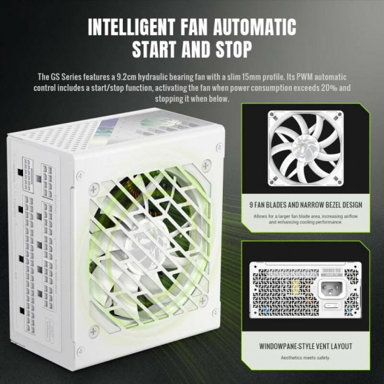 Блок живлення GameMax GS 750G V25 White 750W