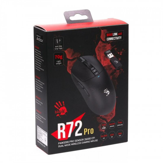 Миша бездротова Bloody R72 Pro Black