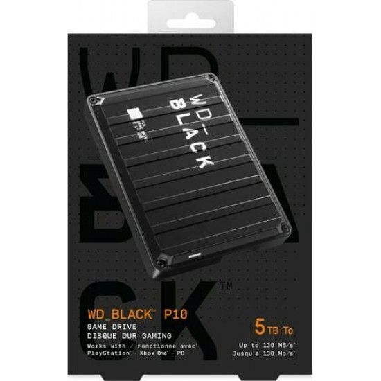 Зовнішній жорсткий диск 2.5" USB 5.0TB WD P10 Game Drive (WDBA3A0050BBK-WESN)