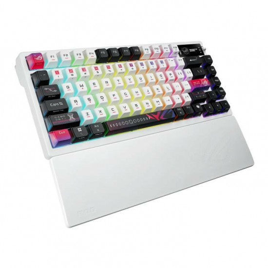 Клавіатура бездротова Asus ROG Azoth X NX Snow V2 EN PBT White (90MP044F-BKUA30)