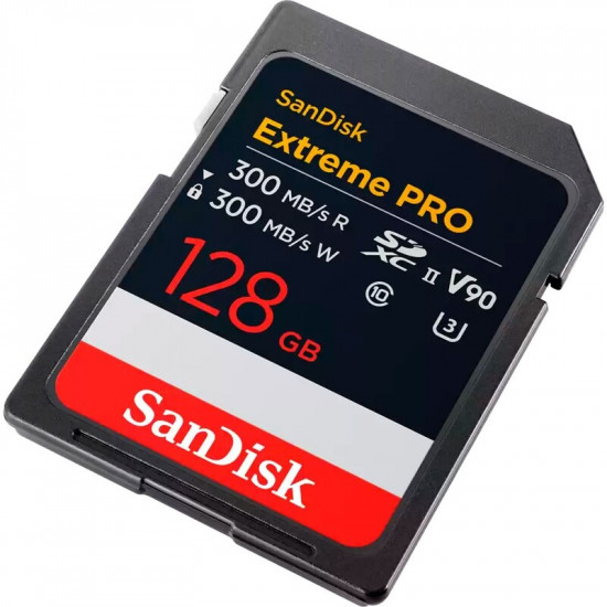 Карта пам`яті SDXC 128GB UHS-II/U3 Class 10 SanDisk Extreme Pro R300/W300MB/s (SDSDXDM-128G-GN4IN)