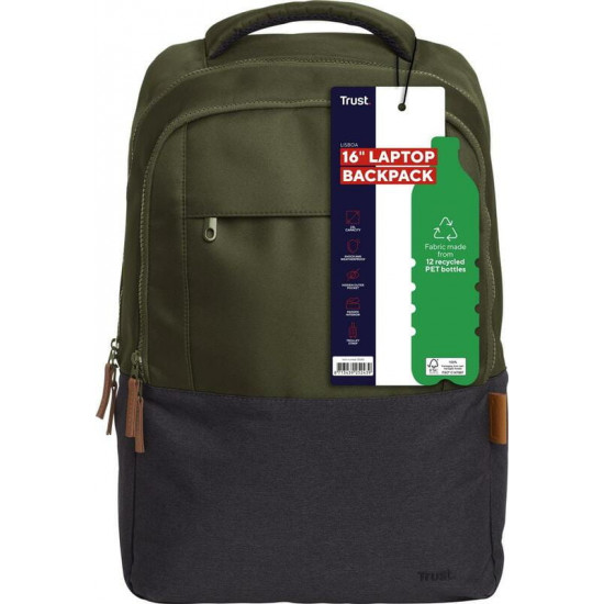 Рюкзак для ноутбука Trust Lisboa 16" Green (25243)