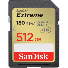 Карта пам`яті SDXC 512GB UHS-I/U3 Class 10 SanDisk Extreme R180/W130MB/s (SDSDXVV-512G-GNCIN)