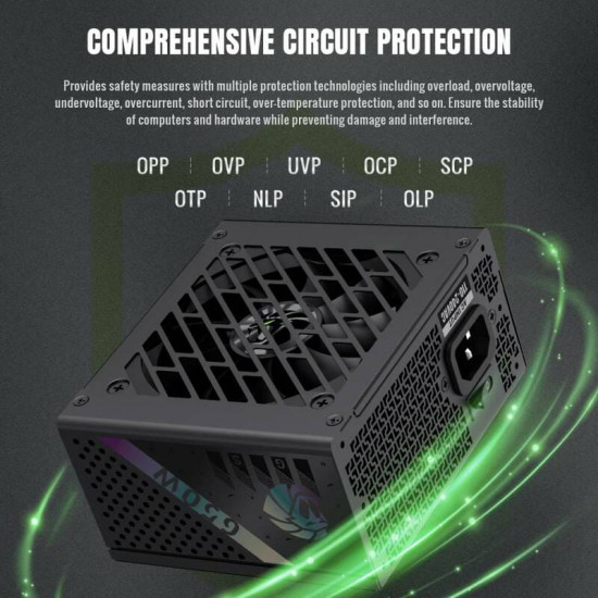 Блок живлення GameMax GS 650G V25 Black 650W