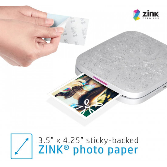 Принтер миттєвого друку HP Sprocket Gray (HPISP3X4W)