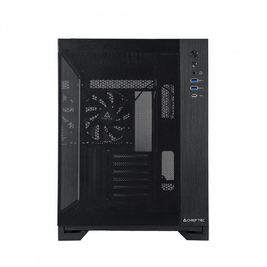 Корпус Chieftec Visio Air Black (GM-30B-M-OP) Без БЖ