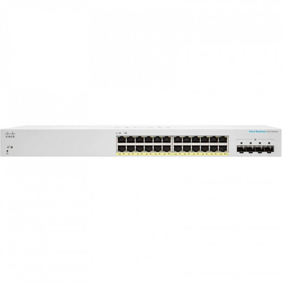 Комутатор Cisco Business CBS220-24T-4G-EU (24xGE, 4xSFP, Smart)