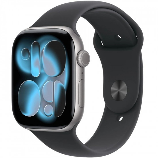 Смарт-годинник Apple Watch Series 11 GPS 46mm Space Grey Aluminium Case with Black Sport Band - M/L (MEV44RK/A)
