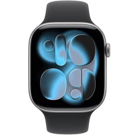 Смарт-годинник Apple Watch Series 11 GPS 46mm Space Grey Aluminium Case with Black Sport Band - M/L (MEV44RK/A)